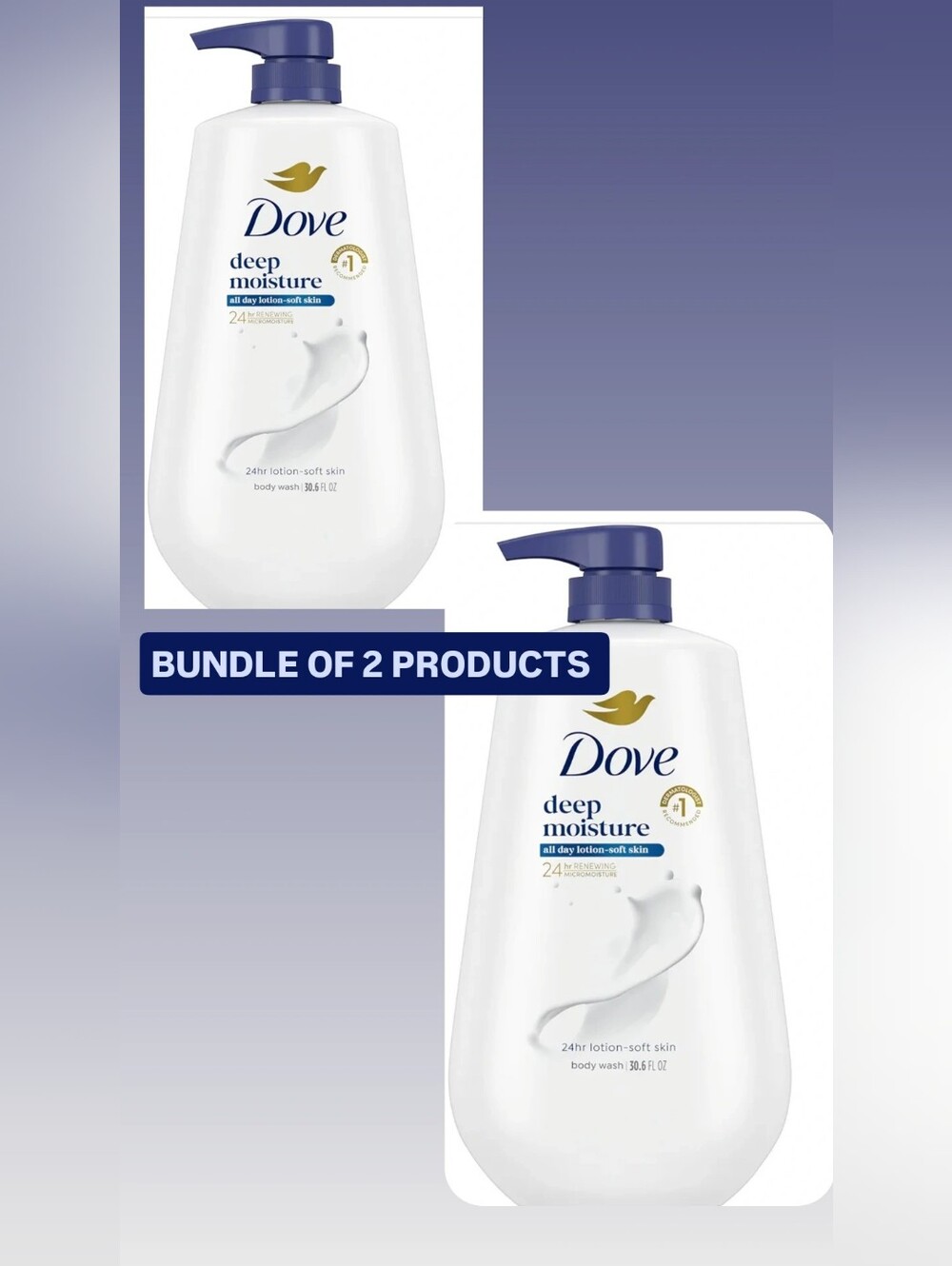 Deep Moisture Body Wash - DOVE (Bundle of 2)